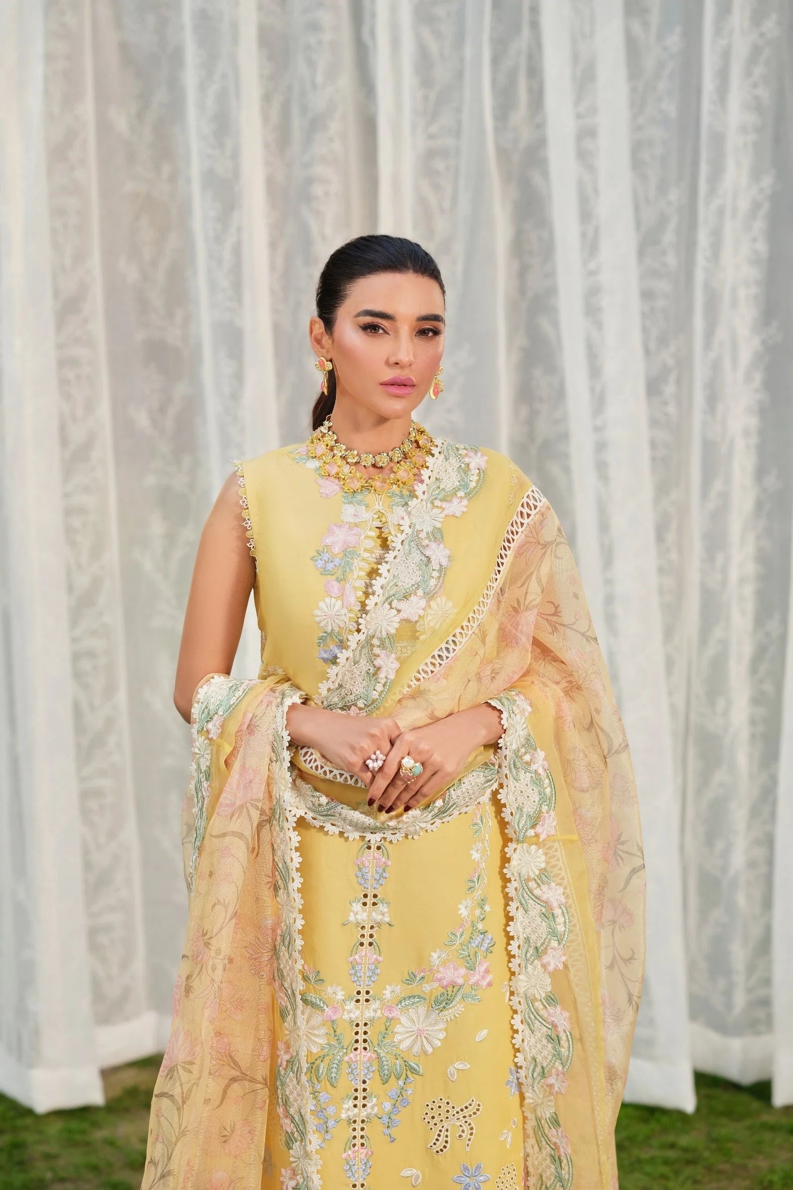 MARYAM HUSSAIN FLORAL TALE SUNFLOWER