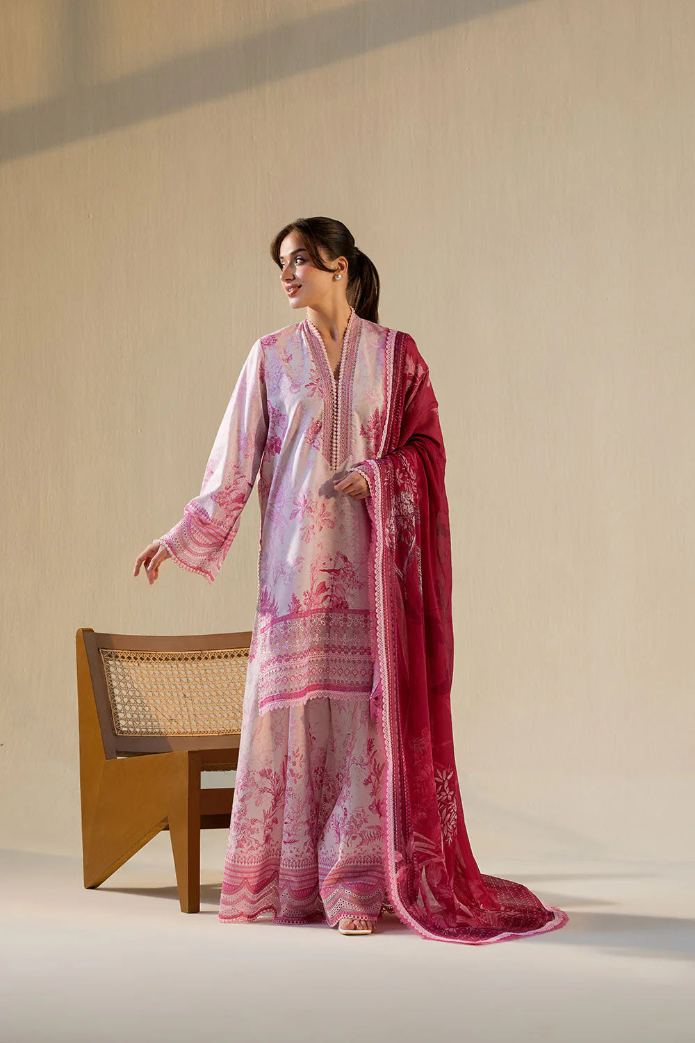 SOBIA NAZIR VITAL UNSTITCHED LAWN VT26-3A