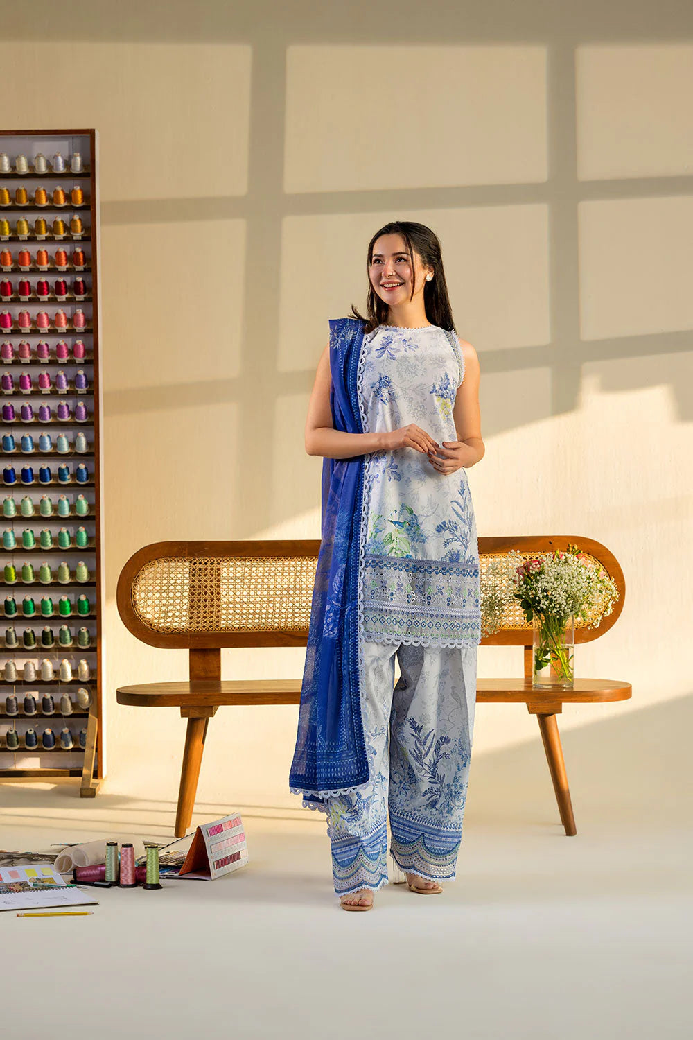 SOBIA NAZIR VITAL UNSTITCHED LAWN VT26-3B