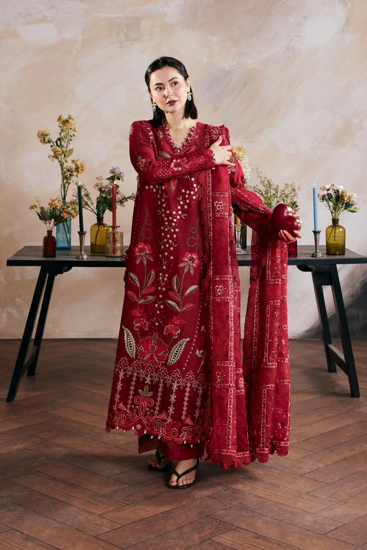 STITCHED BY CC MARYAM HUSSAIN LUXURY LAWN DANEEN 3PC