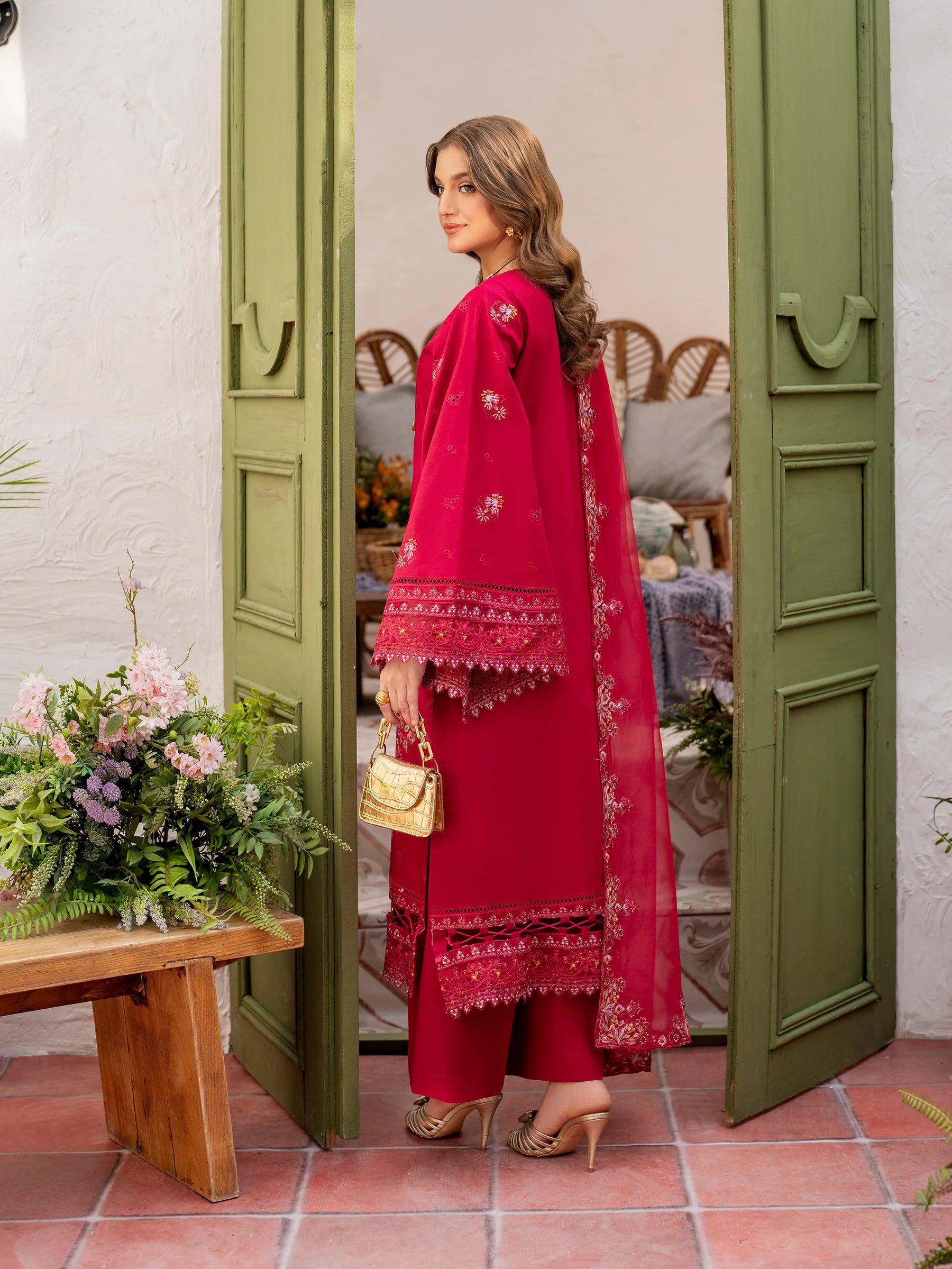 STITCHED BY CC CANARY GARNET 3PC