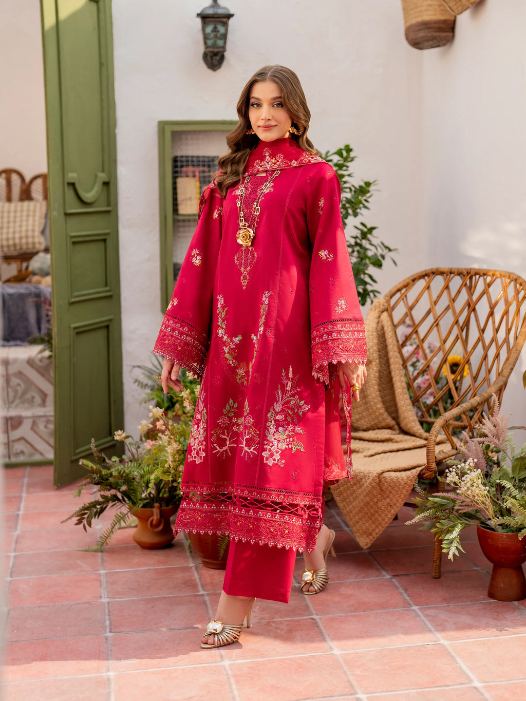 STITCHED BY CC CANARY GARNET 3PC