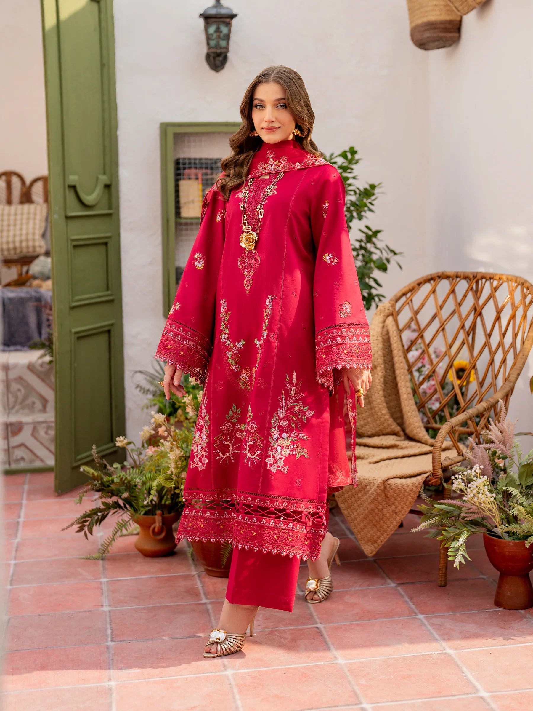 STITCHED BY CC CANARY GARNET 3PC
