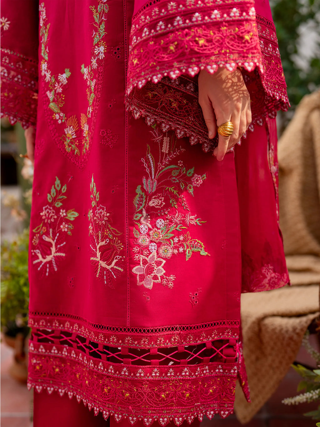 STITCHED BY CC CANARY GARNET 3PC