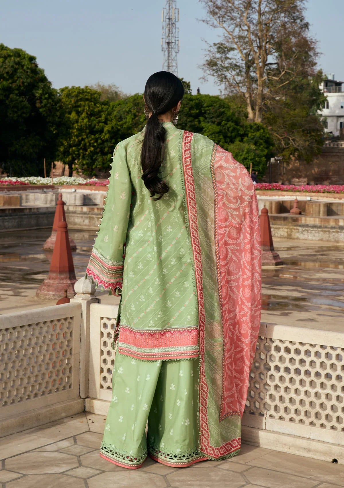 KAHF AANGAN PRINT CHIFFON KPS-6B