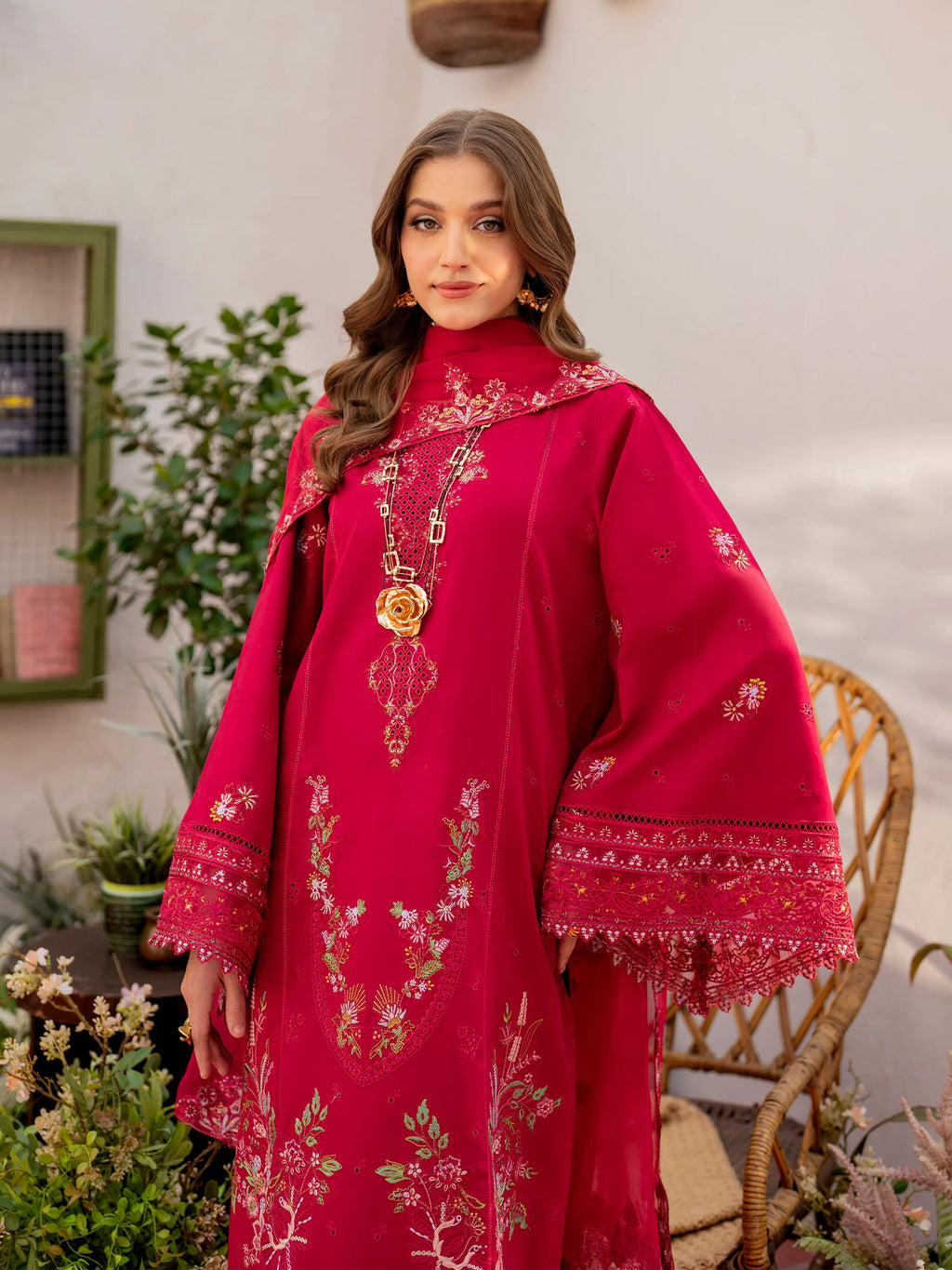 STITCHED BY CC CANARY GARNET 3PC