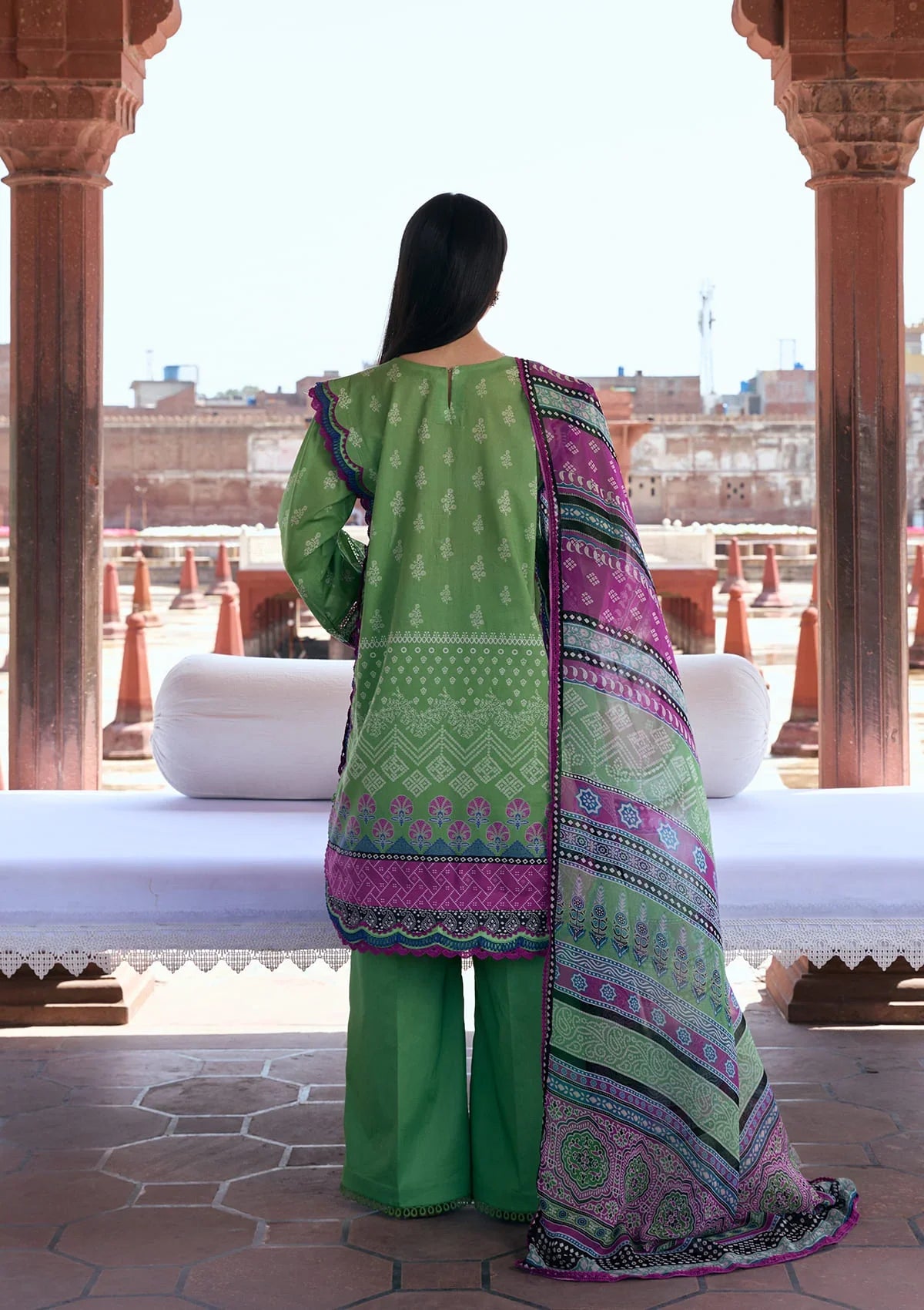 KAHF AANGAN PRINT CHIFFON KPS-8B
