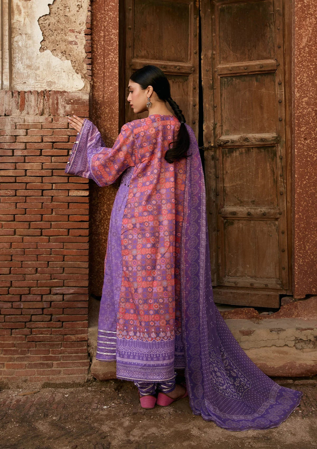 KAHF AANGAN PRINT CHIFFON KPS-3B