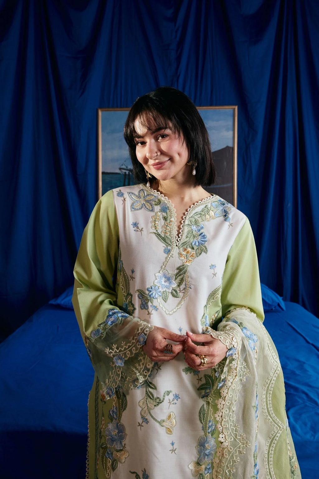 MARYAM HUSSAIN LUXURY LAWN DIMPLE