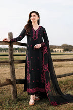 AZURE LUXURY LAWN EID BLACK CHERRY