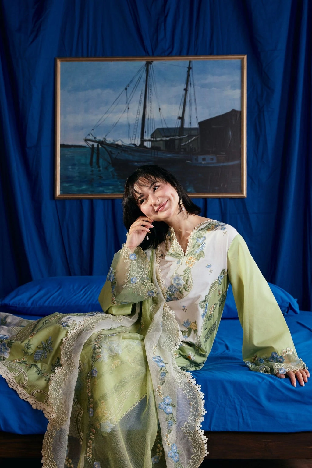 MARYAM HUSSAIN LUXURY LAWN DIMPLE