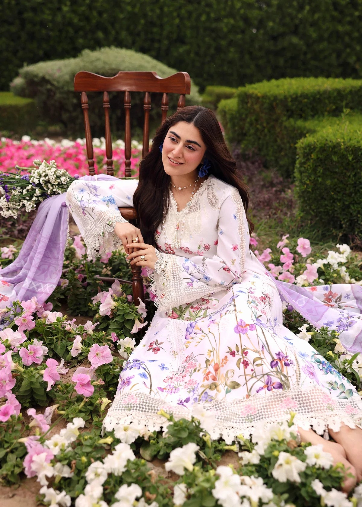 SARDINIA EMBROIDERED LAWN EID LAVENDER CLOUDS