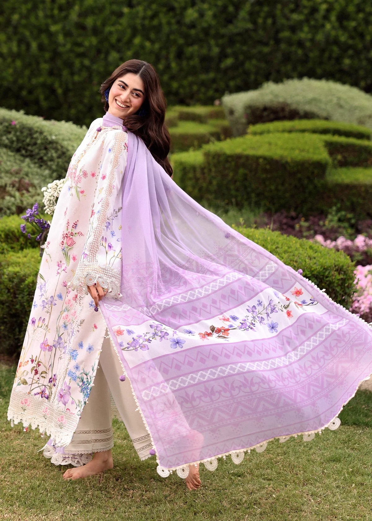 SARDINIA EMBROIDERED LAWN EID LAVENDER CLOUDS