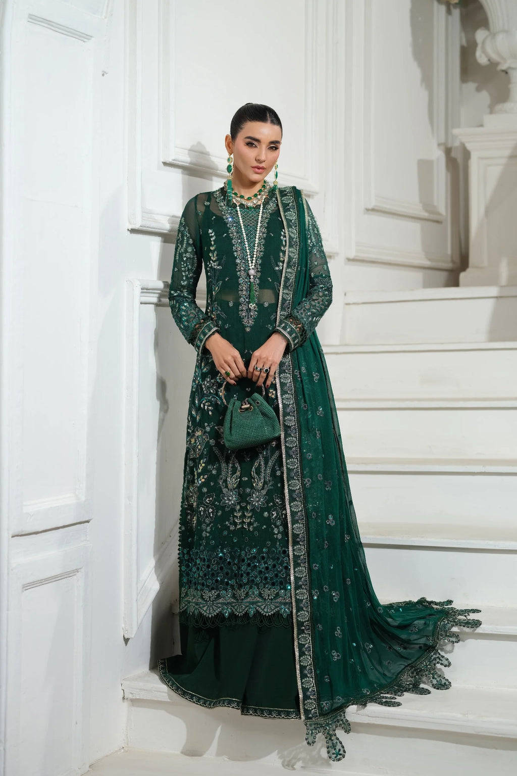 MARYAM HUSSAIN MEER EMBROIDERED CHIFFON JUHI