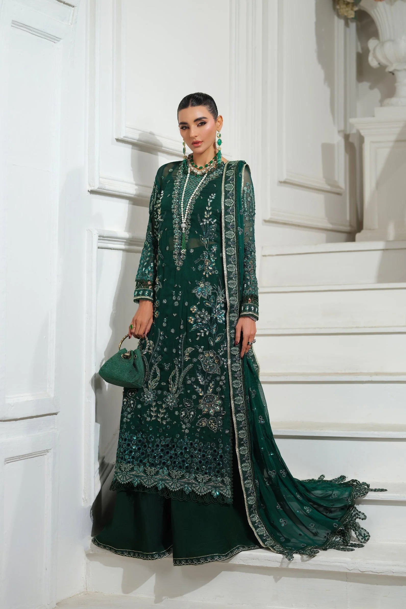 MARYAM HUSSAIN MEER EMBROIDERED CHIFFON JUHI