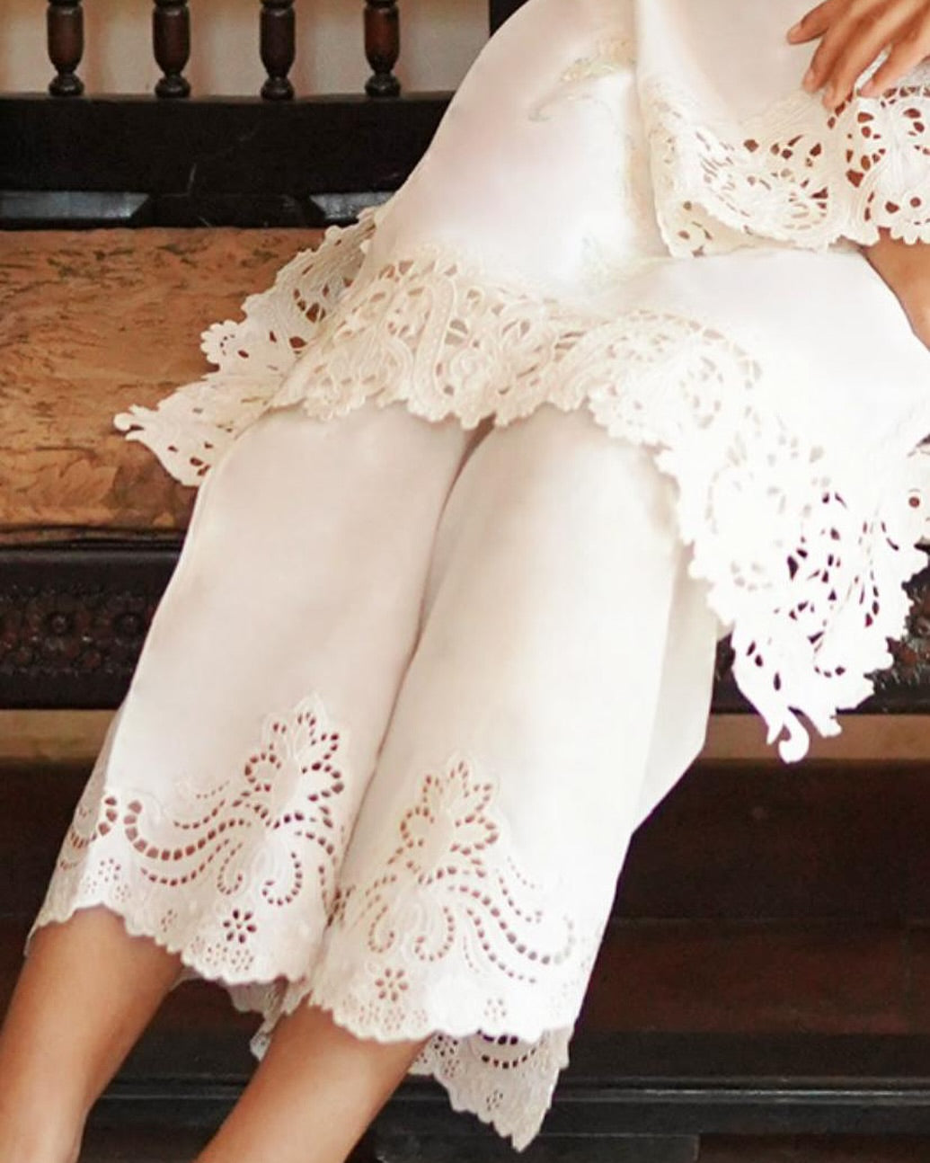 ZAINAB'S D-1 WHITE PANT