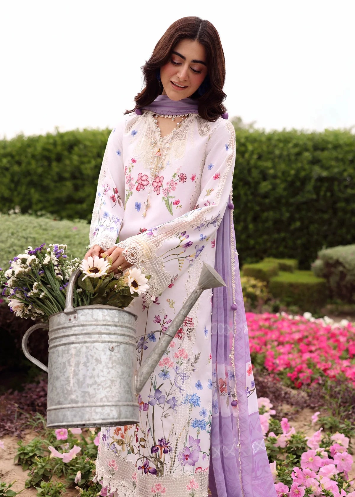 SARDINIA EMBROIDERED LAWN EID LAVENDER CLOUDS