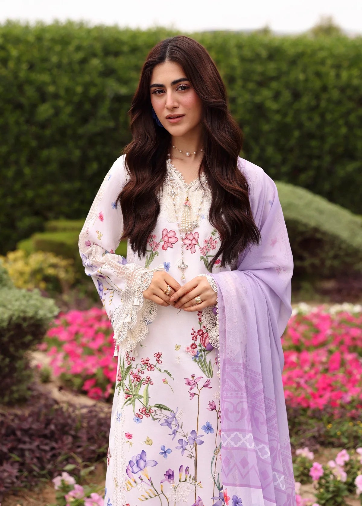 SARDINIA EMBROIDERED LAWN EID LAVENDER CLOUDS