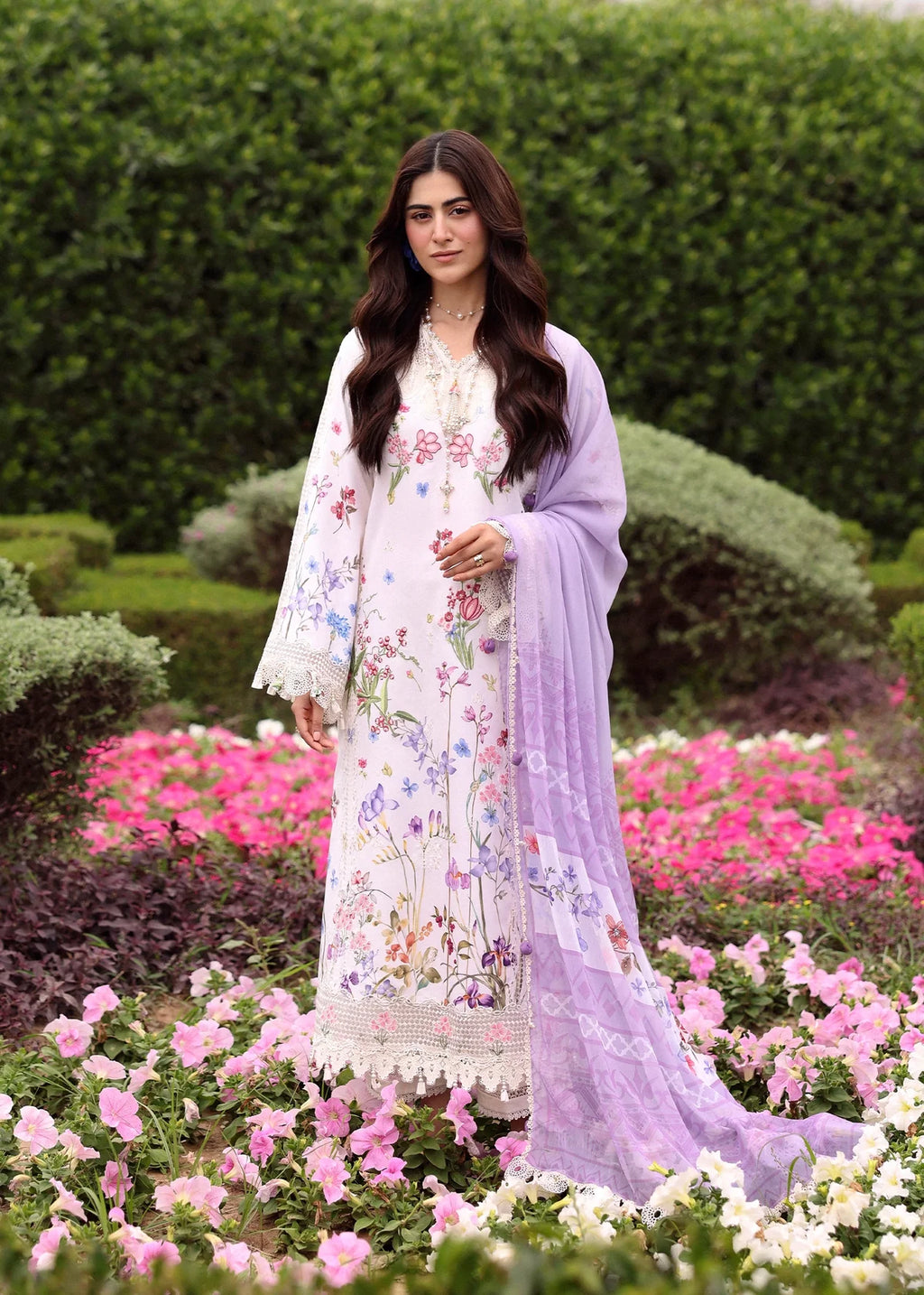 SARDINIA EMBROIDERED LAWN EID LAVENDER CLOUDS