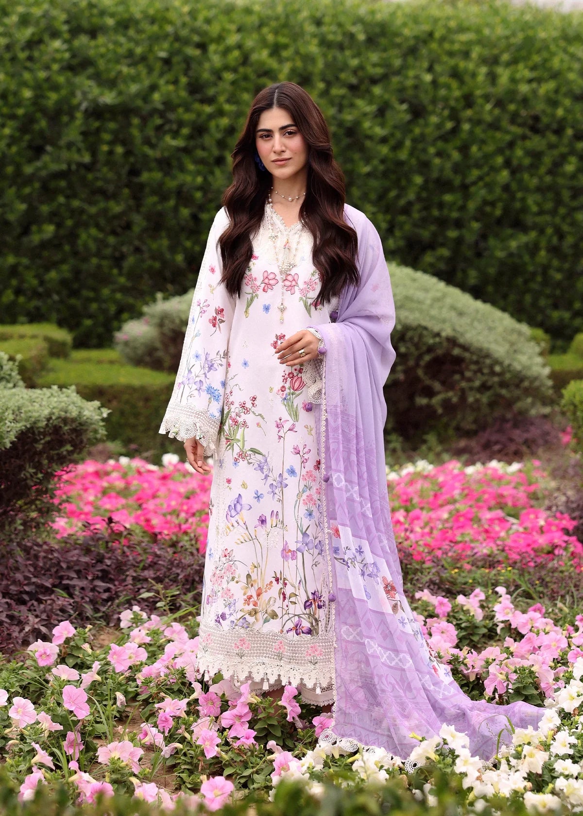 SARDINIA EMBROIDERED LAWN EID LAVENDER CLOUDS