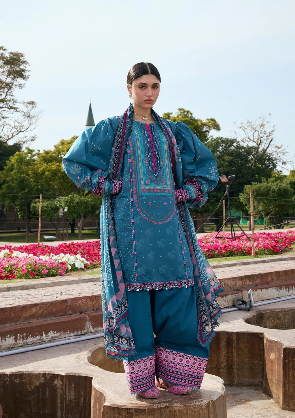 KAHF AANGAN PRINT CHIFFON KPS-4A