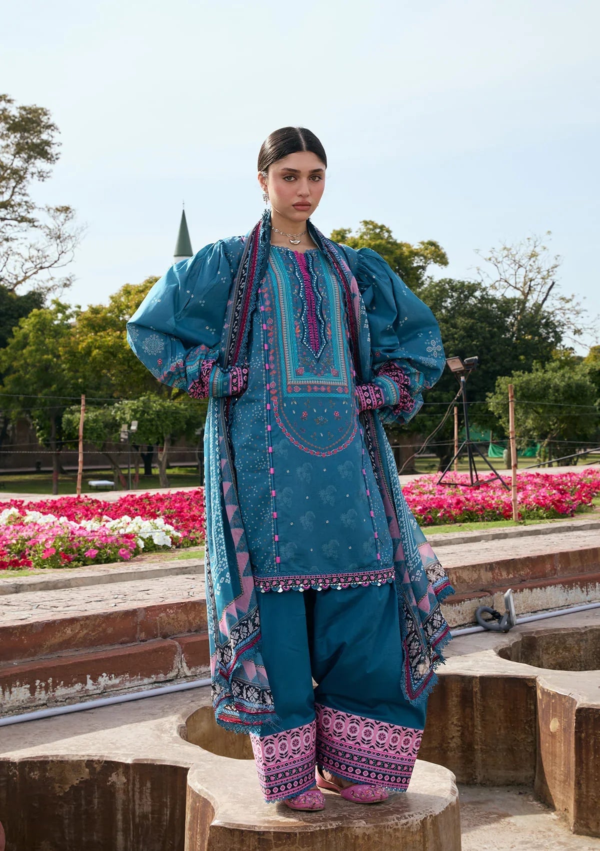 KAHF AANGAN PRINT CHIFFON KPS-4A