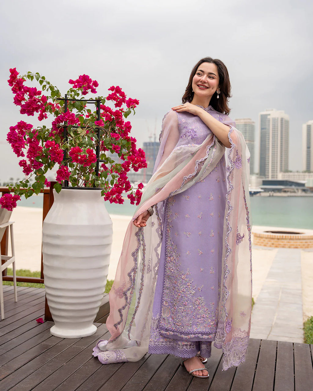 STITCHED BY CC FAIZA SAQLAIN AYA LUXURY SUELA 3PC