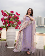 STITCHED BY CC FAIZA SAQLAIN AYA LUXURY SUELA 3PC