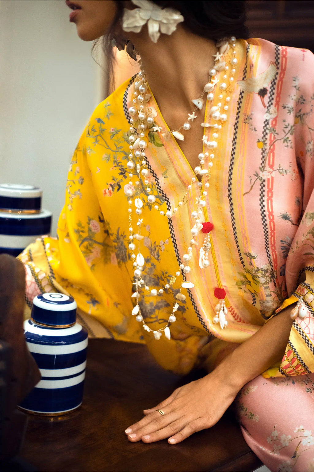 HIRA SARDAR PRINTED KAFTAN 1PC