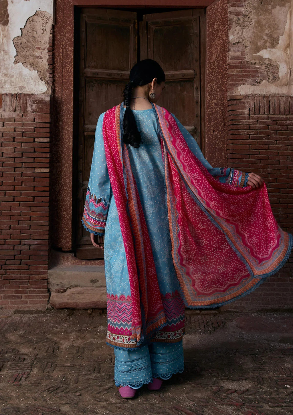KAHF AANGAN PRINT CHIFFON KPS-7B