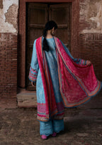 KAHF AANGAN PRINT CHIFFON KPS-7B