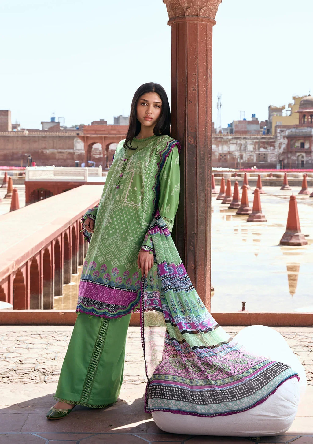 KAHF AANGAN PRINT CHIFFON KPS-8B