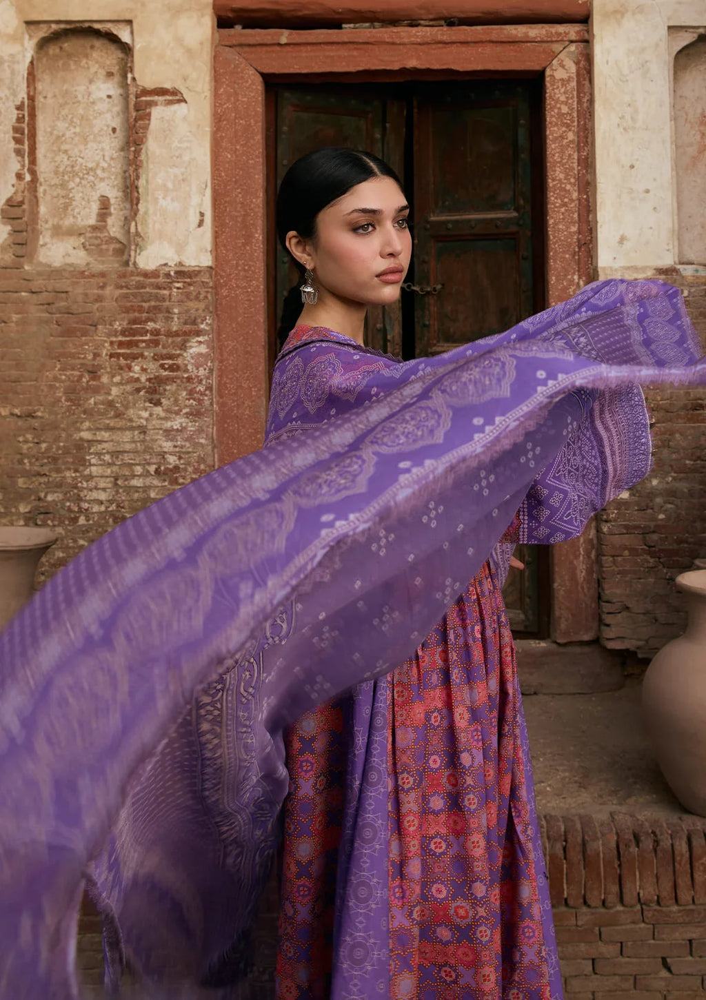 KAHF AANGAN PRINT CHIFFON KPS-3B