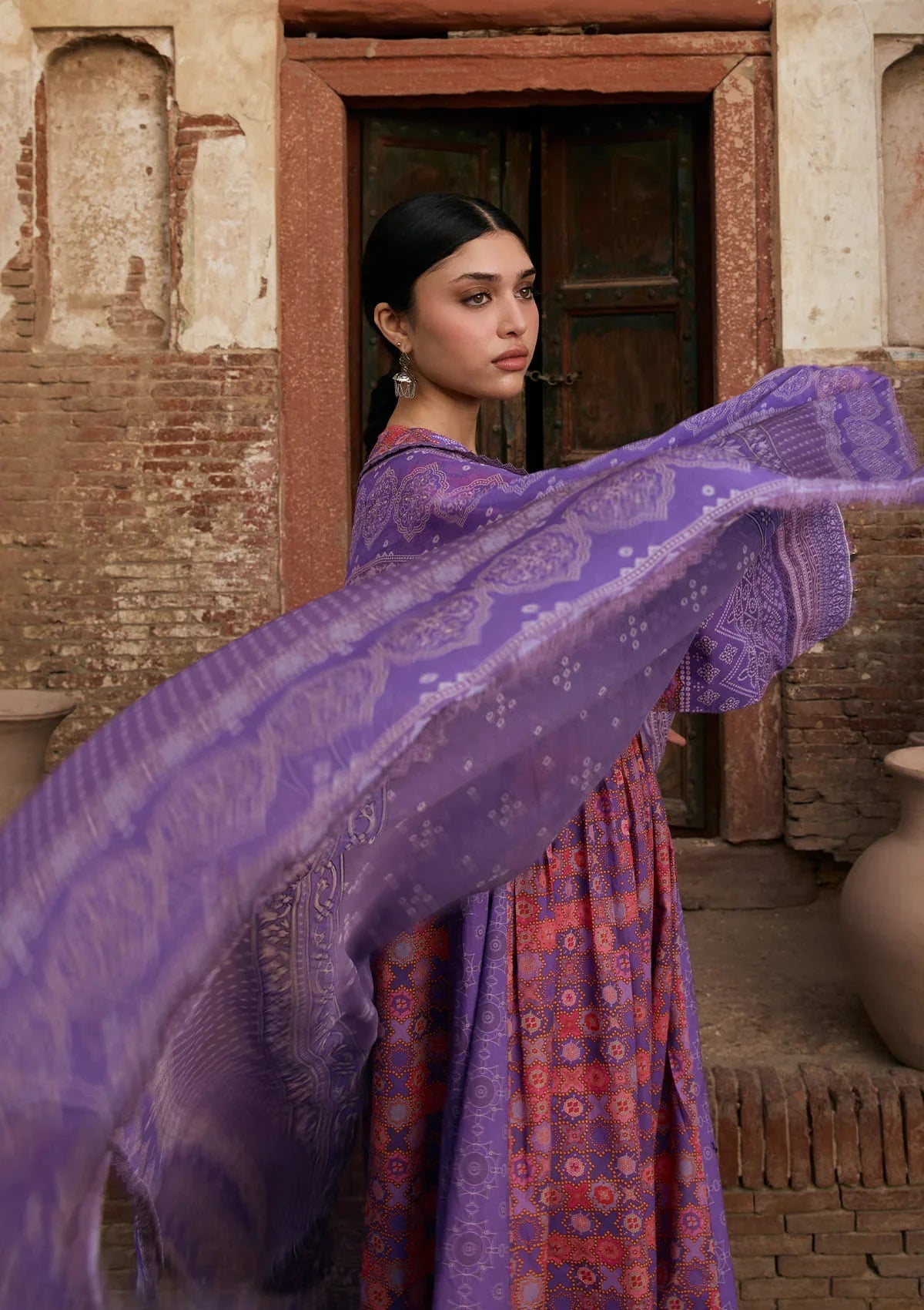 KAHF AANGAN PRINT CHIFFON KPS-3B