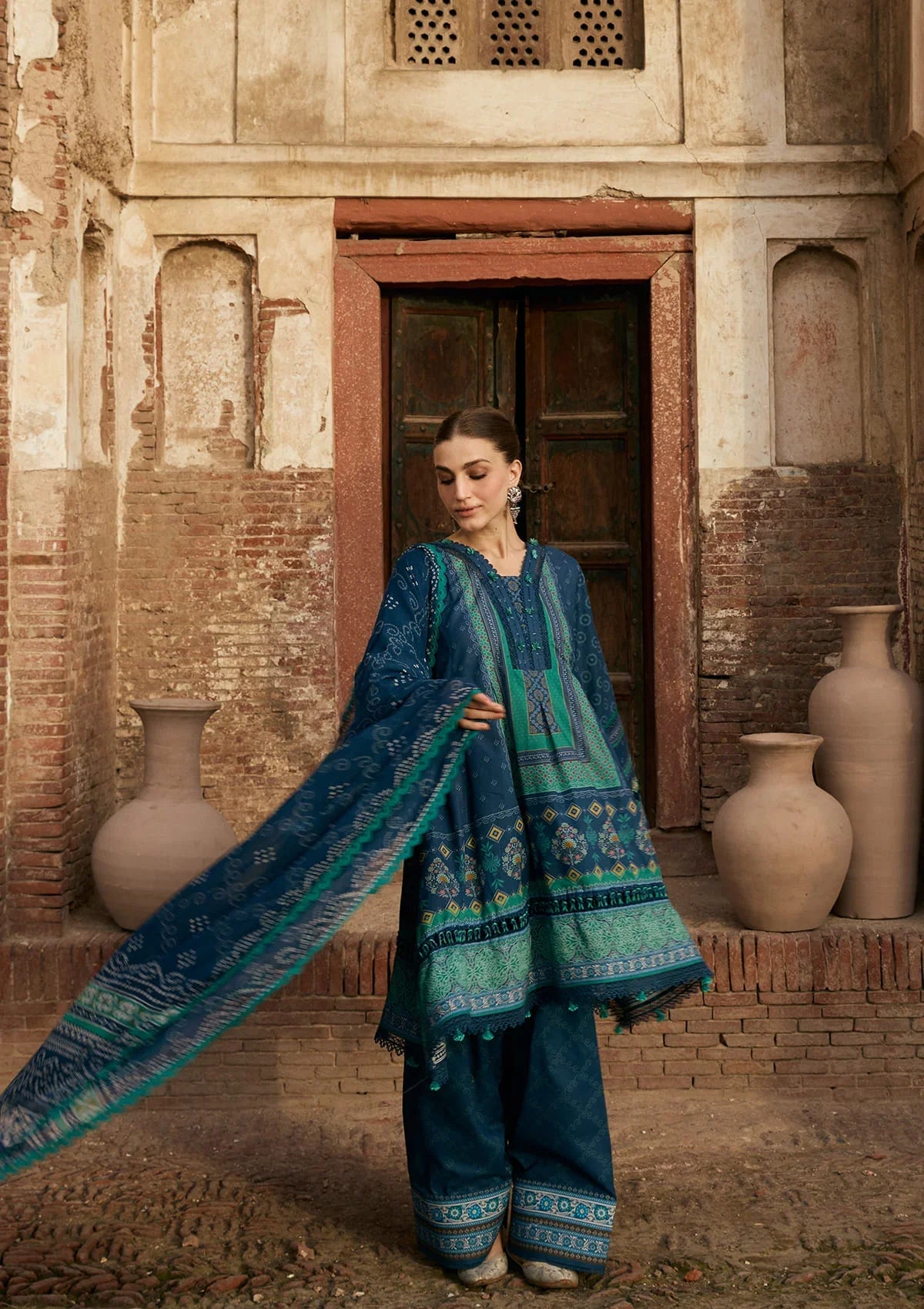 KAHF AANGAN PRINT CHIFFON KPS-1B