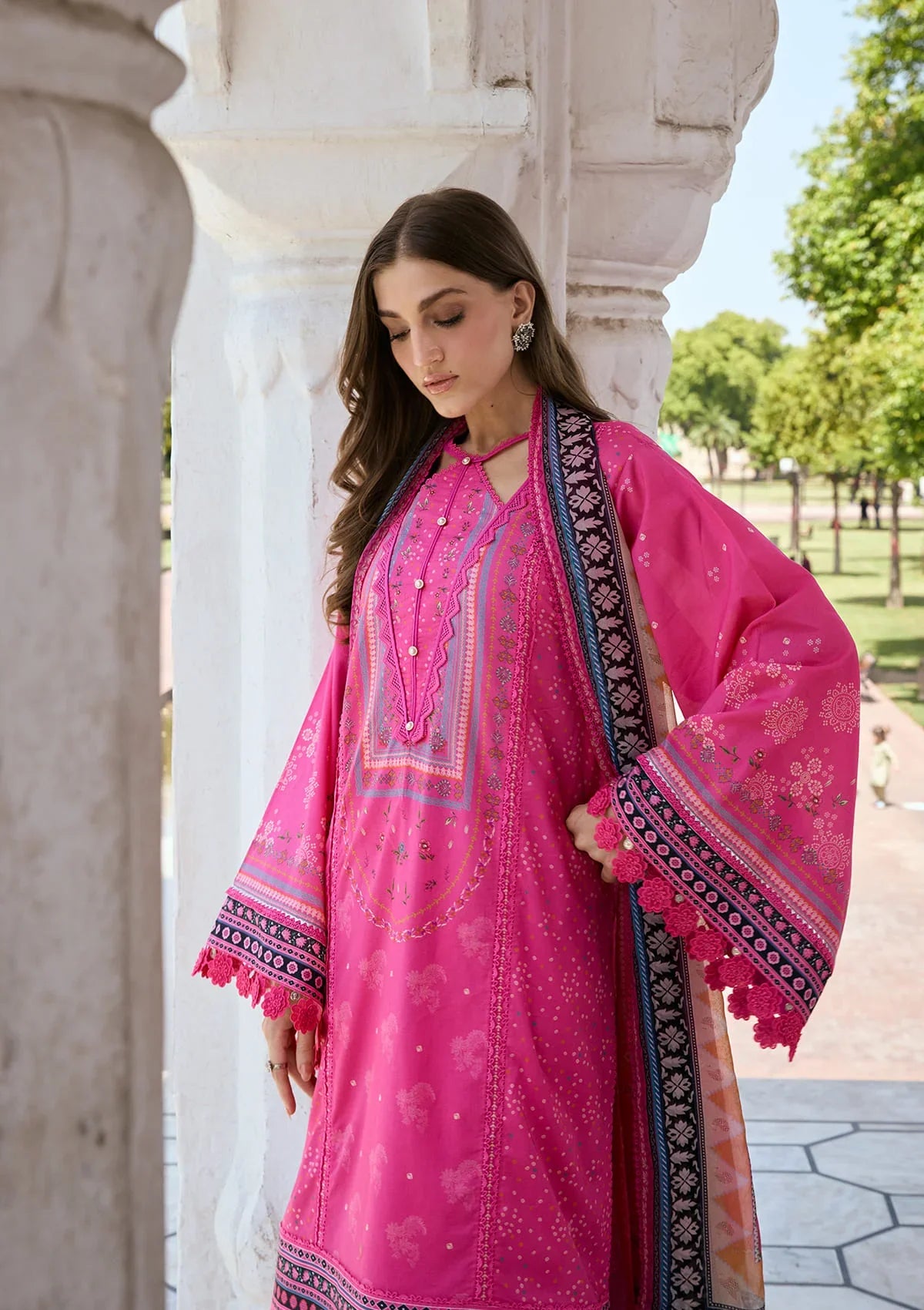 KAHF AANGAN PRINT CHIFFON KPS-4B