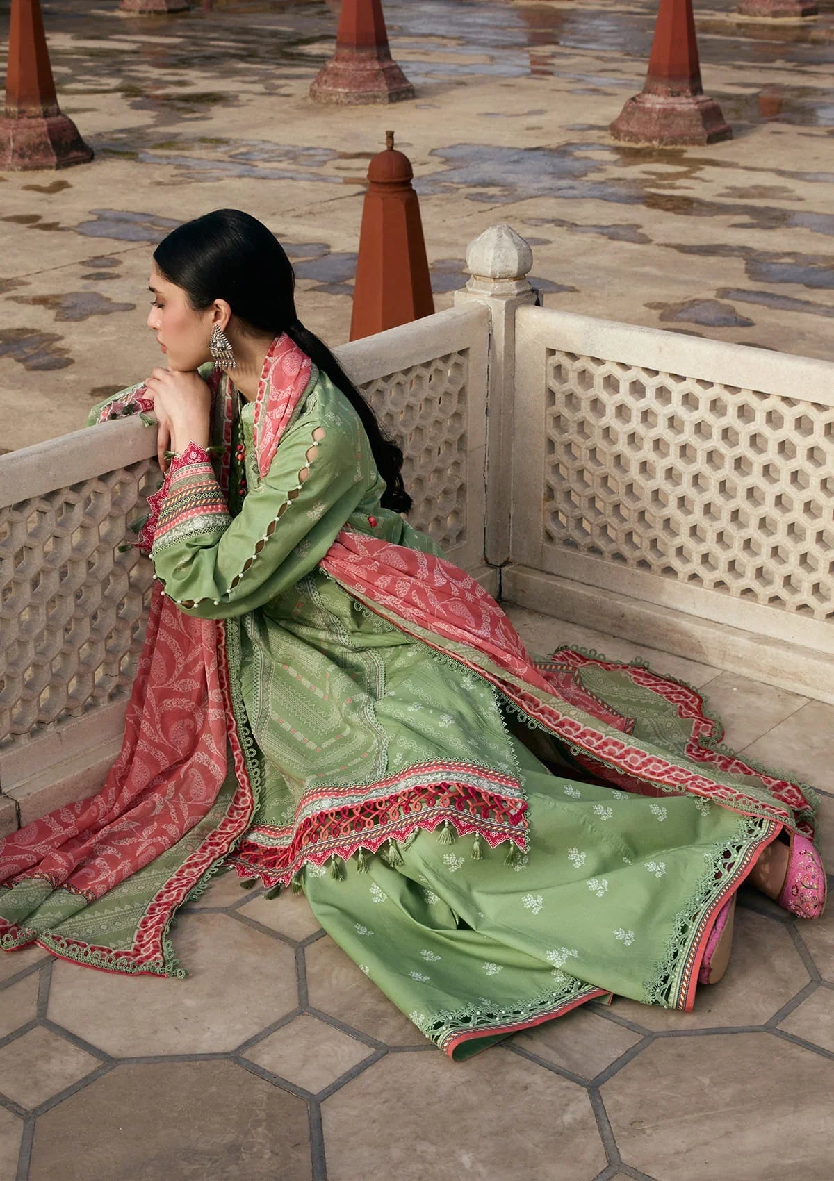 KAHF AANGAN PRINT CHIFFON KPS-6B