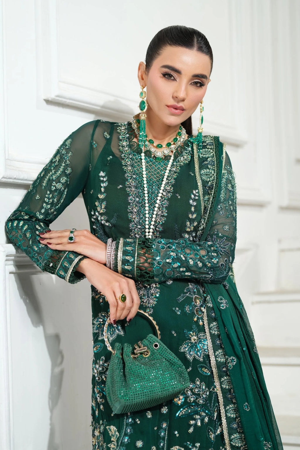MARYAM HUSSAIN MEER EMBROIDERED CHIFFON JUHI