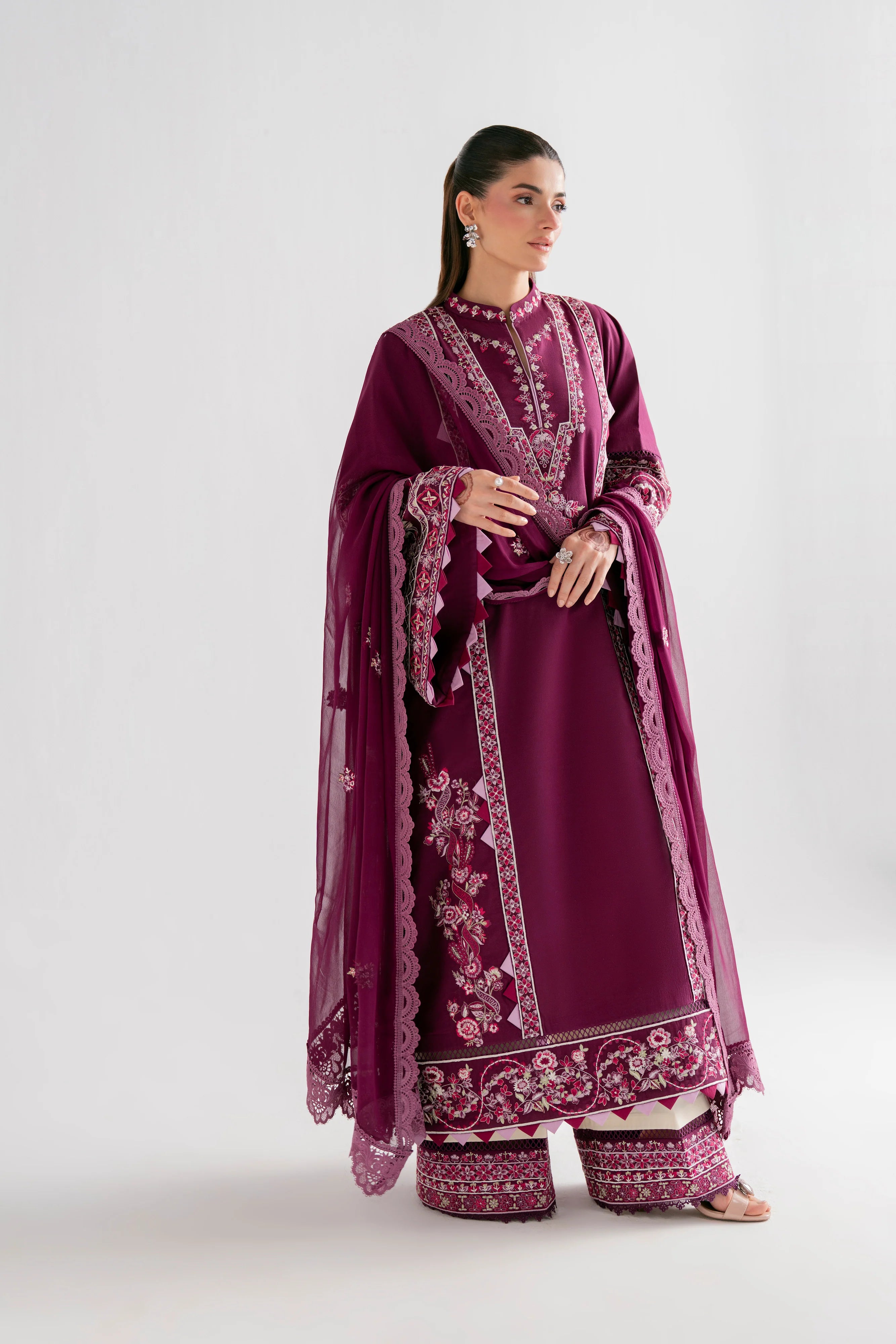 SOHA SULTAN PLUM 3PC
