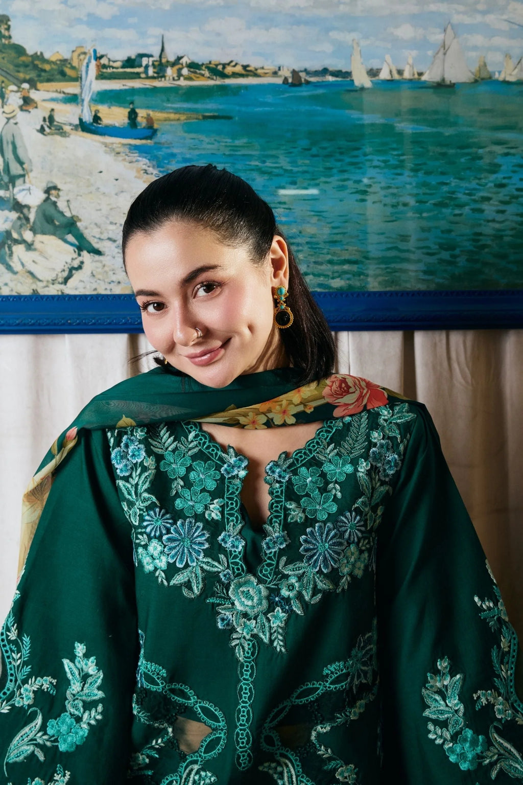 MARYAM HUSSAIN LUXURY LAWN MAHEER