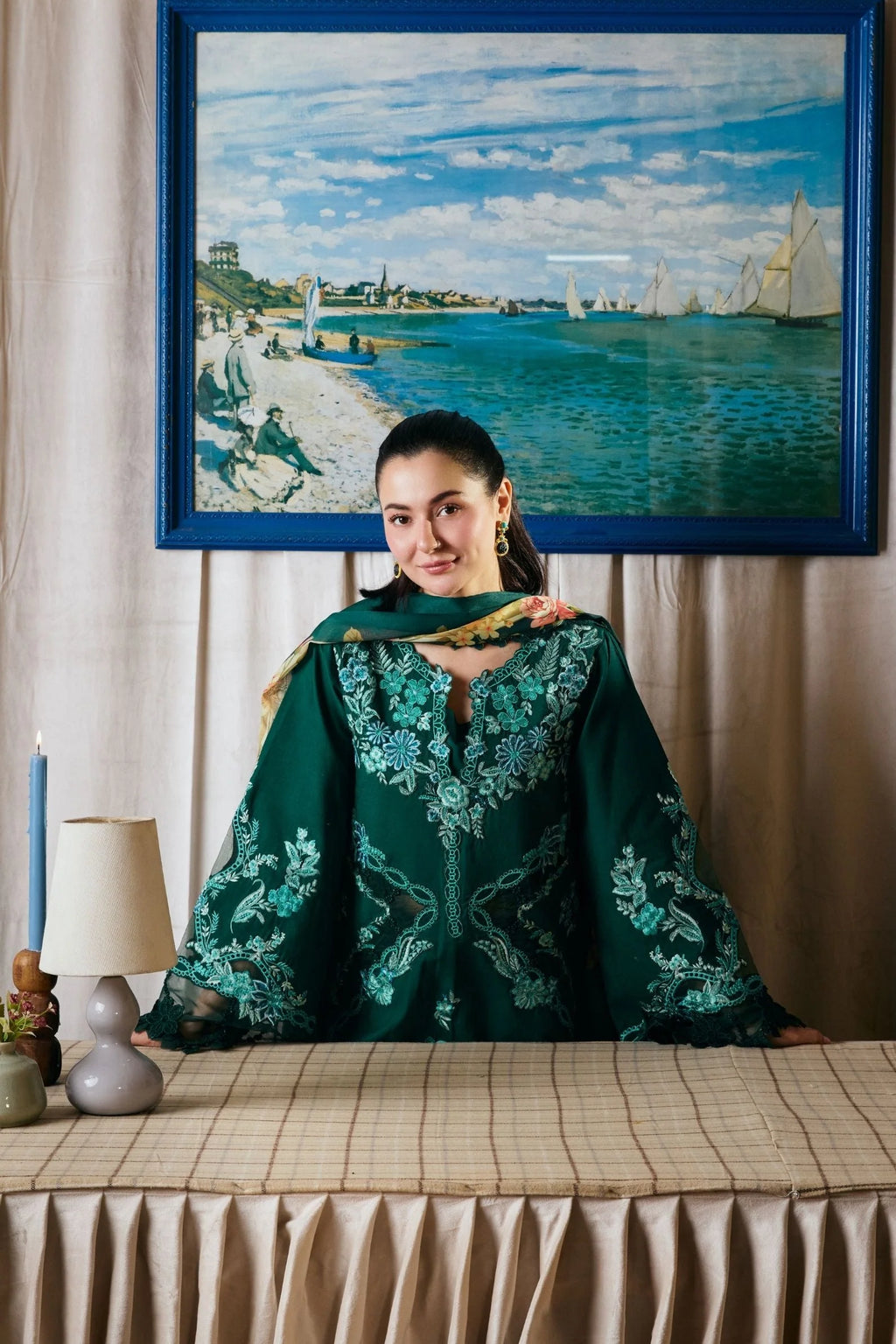 MARYAM HUSSAIN LUXURY LAWN MAHEER