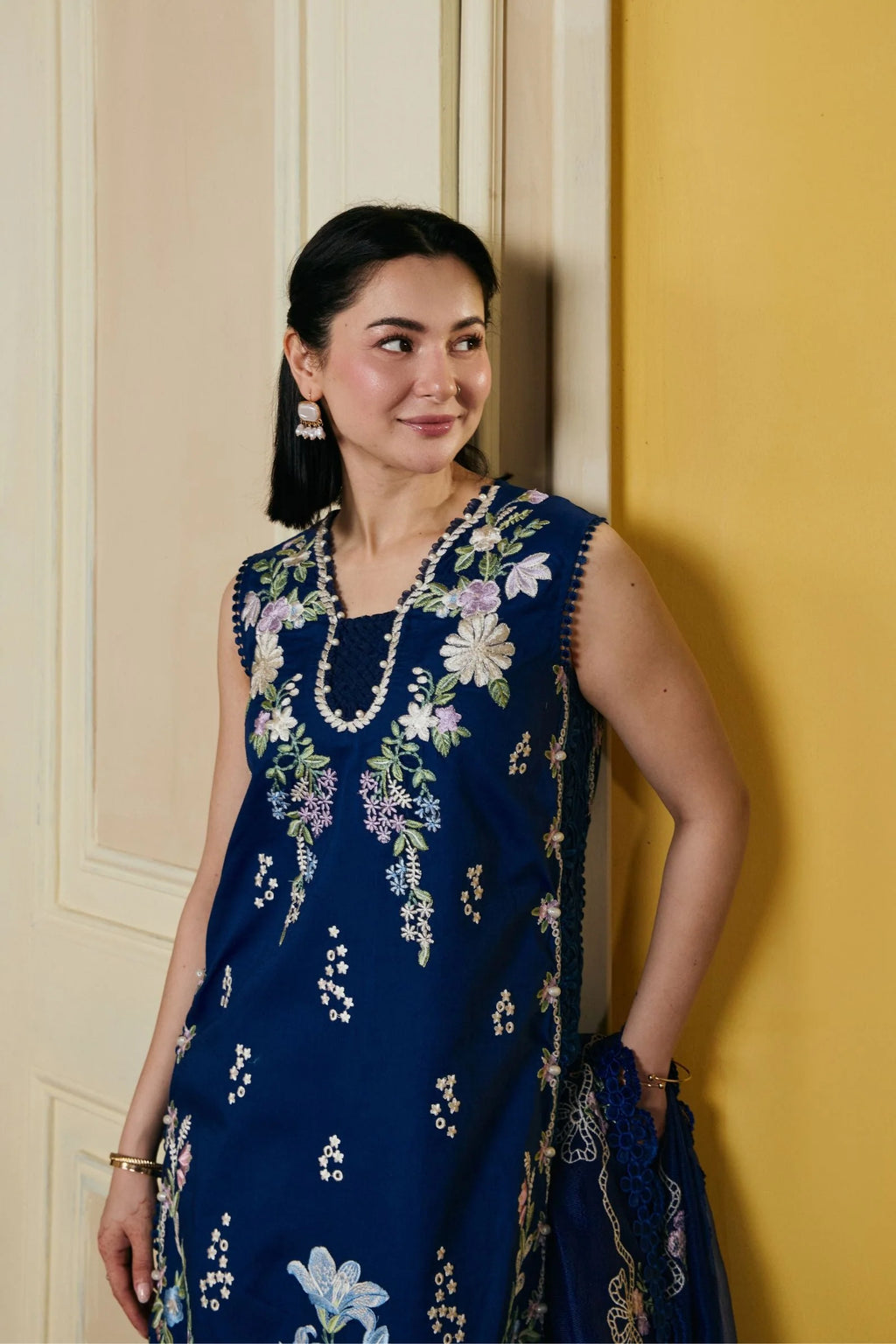 STITCHED BY CC MARYAM HUSSAIN LUXURY LAWN SANAM 3PC