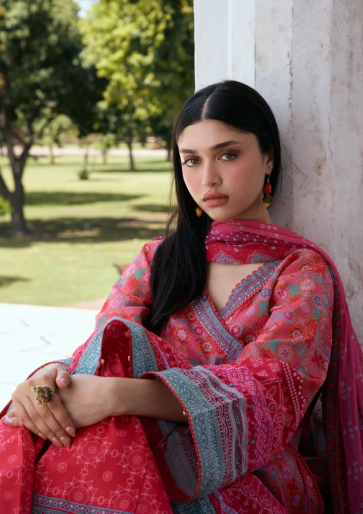 KAHF AANGAN PRINT CHIFFON KPS-3A
