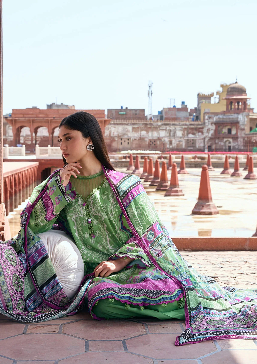 KAHF AANGAN PRINT CHIFFON KPS-8B