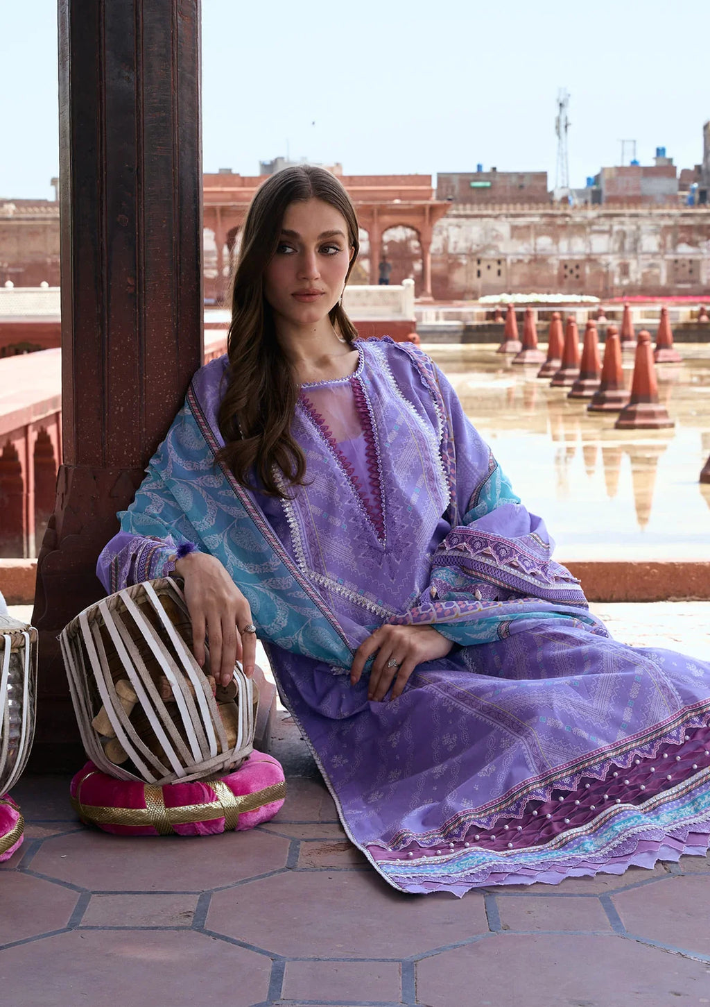 KAHF AANGAN PRINT CHIFFON KPS-6A