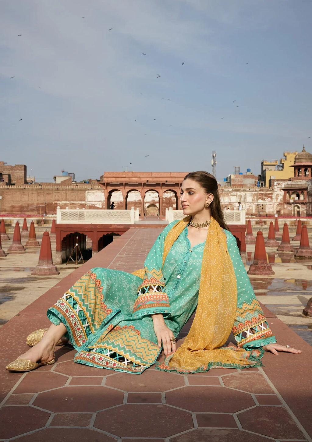 KAHF AANGAN PRINT CHIFFON KPS-7A