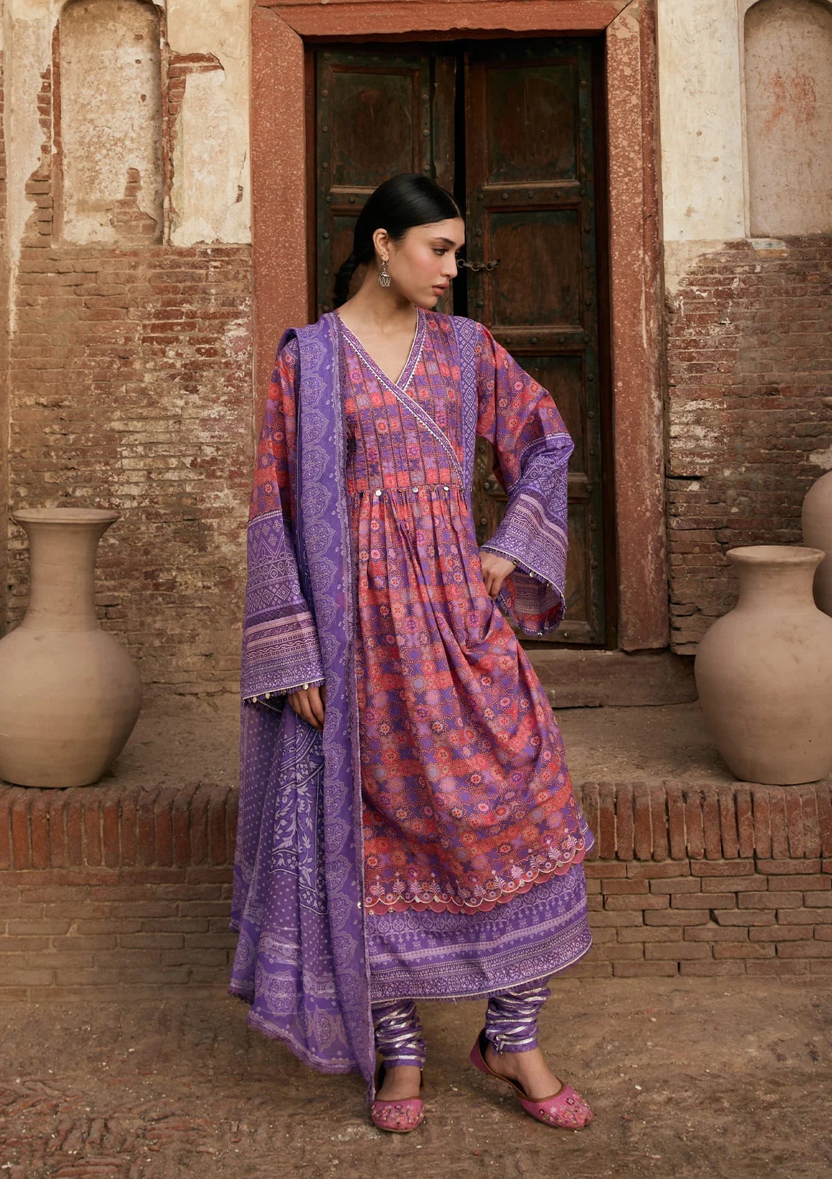 KAHF AANGAN PRINT CHIFFON KPS-3B