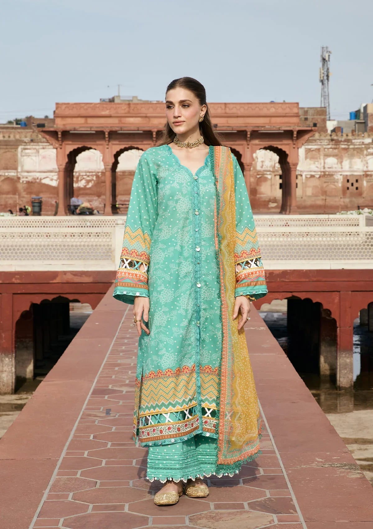 KAHF AANGAN PRINT CHIFFON KPS-7A