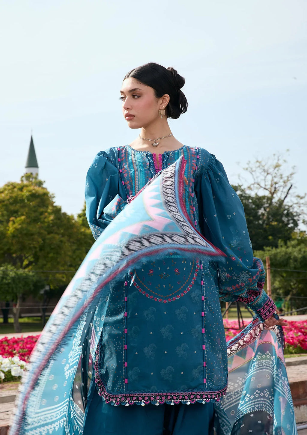 KAHF AANGAN PRINT CHIFFON KPS-4A