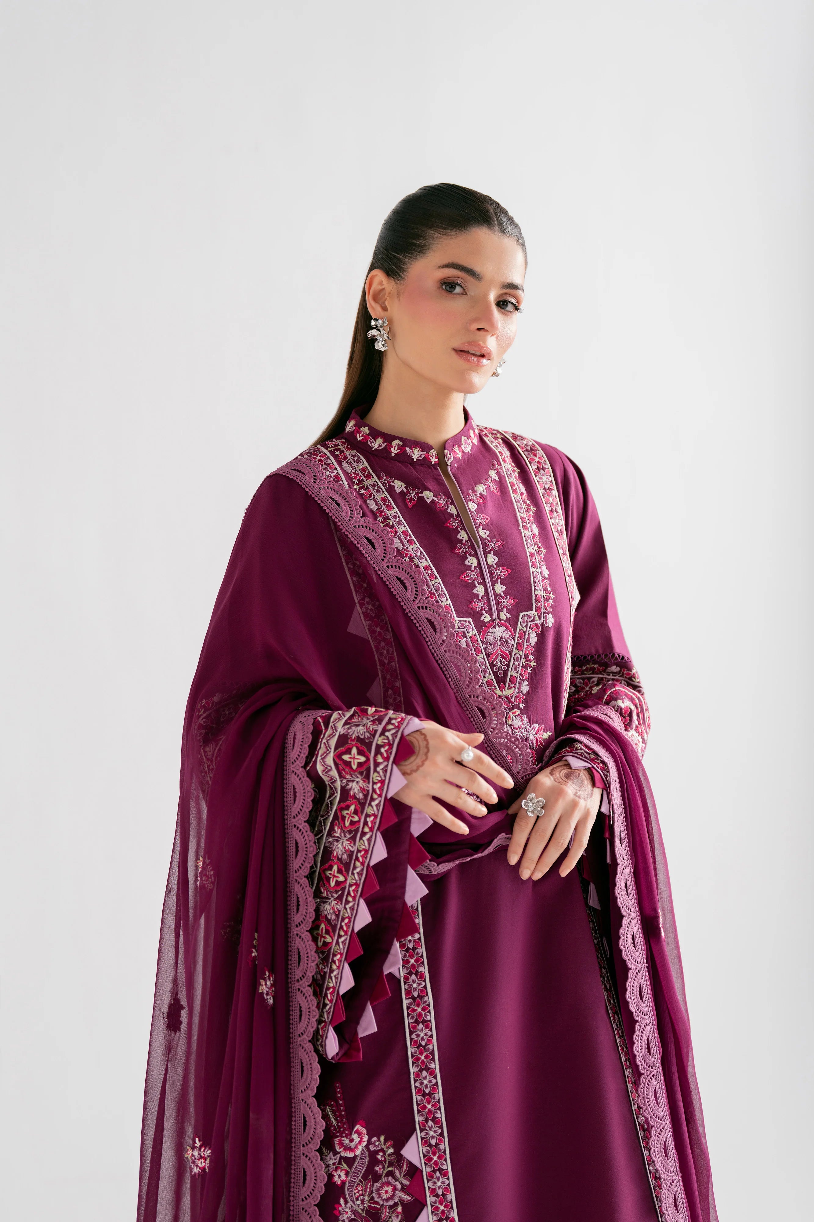SOHA SULTAN PLUM 3PC